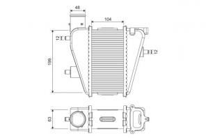 Valeo 818373 - Chladič plniaceho vzduchu -