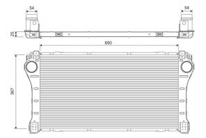 Valeo 818375 - Chladič plniaceho vzduchu -