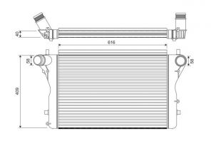 Valeo 818391 - Chladič plniaceho vzduchu -