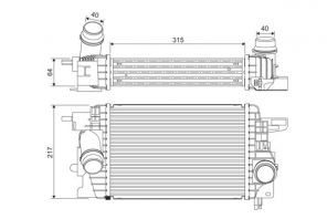 Valeo 818399 - Chladič plniaceho vzduchu -
