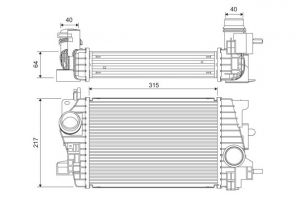 Valeo 818537 - Chladič plniaceho vzduchu -