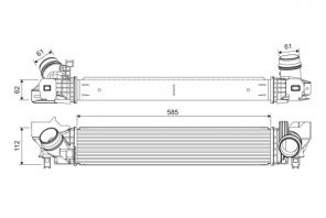 Valeo 822924 - Chladič plniaceho vzduchu -