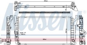 Nissens 606385 - Chladič vody -