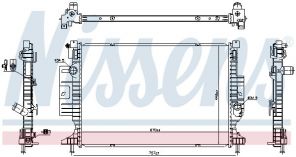 Nissens 606387 - Chladič vody -