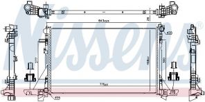 Nissens 606411 - Chladič vody -
