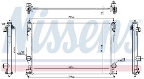 Nissens 606786 - Chladič vody -