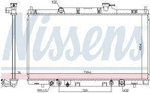 Nissens 68606 - Chladič vody -
