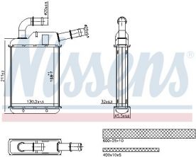 Nissens 707279 - Výmenník tepla vnútorného kúrenia