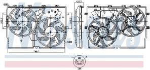 Nissens 850001 - Ventilátor motora