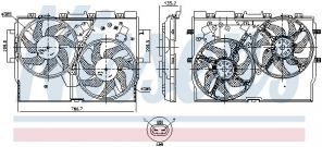 Nissens 850004 - Ventilátor motora