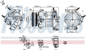 Nissens 890796 - Kompresor -