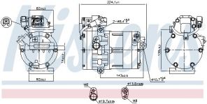 Nissens 891020 - Kompresor -