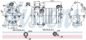 Nissens 891070 - Kompresor -