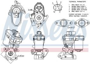Nissens 98151 - Ventil AGR/EGR -