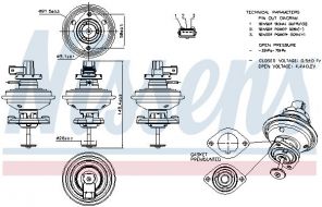 Nissens 98208 - Ventil AGR/EGR -