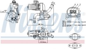 Nissens 98232 - Ventil AGR/EGR -