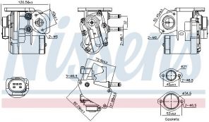 Nissens 98236 - Ventil AGR/EGR -