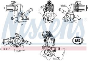 Nissens 98238 - Ventil AGR/EGR -