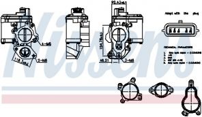 Nissens 98265 - Ventil AGR/EGR -