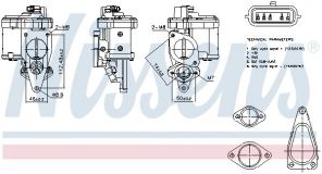 Nissens 98272 - Ventil AGR/EGR -
