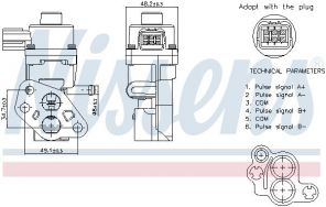 Nissens 98341 - Ventil AGR/EGR -