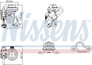 Nissens 98344 - Ventil AGR/EGR -