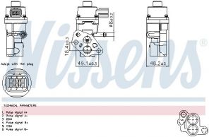 Nissens 98365 - Ventil AGR/EGR -