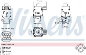 Nissens 98368 - Ventil AGR/EGR -