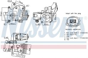 Nissens 98387 - Ventil AGR/EGR -