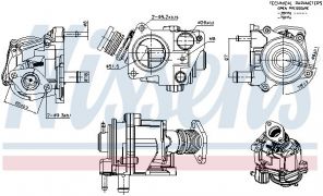 Nissens 98424 - Ventil AGR/EGR -