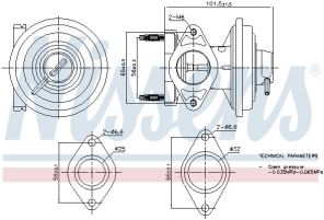 Nissens 98444 - Ventil AGR/EGR -