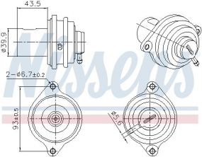 Nissens 98472 - Ventil AGR/EGR -