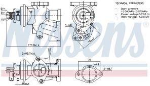 Nissens 98475 - Ventil AGR/EGR -