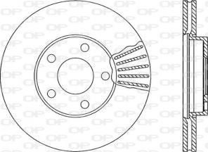 Open Parts BDR1732.20 - Brzdový kotúč -