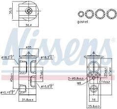 Nissens 999444 - Ventil