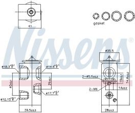 Nissens 999450 - Ventil
