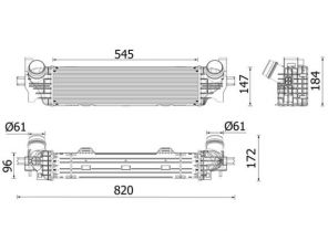 Mahle CI 660 000P - Chladič plniaceho vzduchu