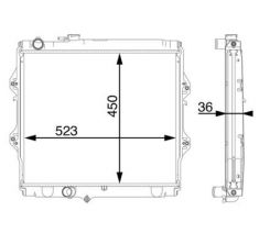 Mahle CR 1700 000S - Chladič vody -