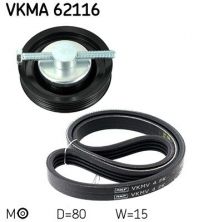 SKF VKMA 62116 - Sada klinového rebrovaného remeňa -