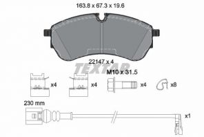 Textar 2214703 - Brzdové platničky -