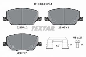 Textar 2216503 - Brzdové platničky -