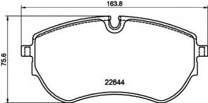 Textar 2264403 - Brzdové platničky -