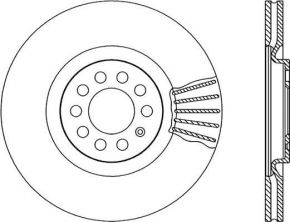 Open Parts BDR1744.20 - Brzdový kotúč -