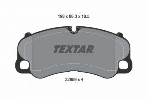Textar 2295901 - Brzdové platničky -