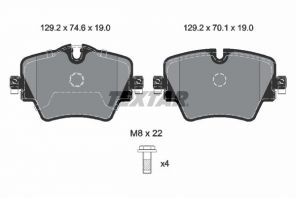 Textar 2561705 - Brzdové platničky -