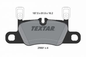 Textar 2569103 - Brzdové platničky -