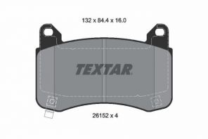 Textar 2615201 - Brzdové platničky -