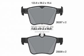 Textar 2628701 - Brzdové platničky -