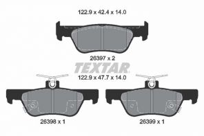 Textar 2639701 - Brzdové platničky -