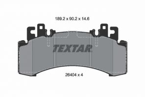 Textar 2640401 - Brzdové platničky -